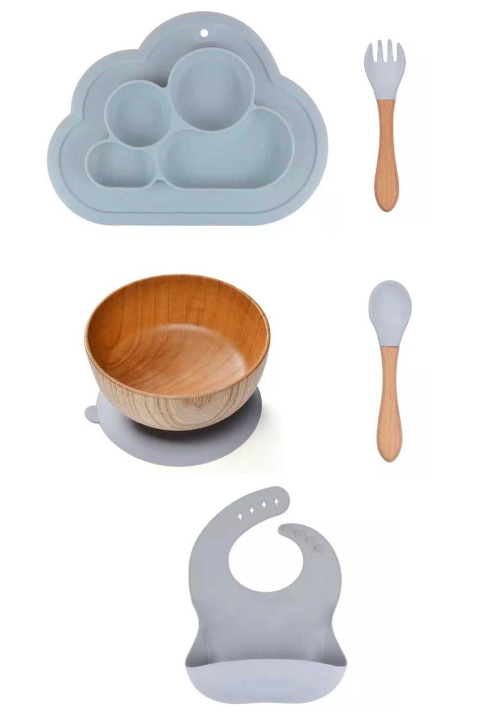 Kit Introducción a sólidos Bamboo/Silicone