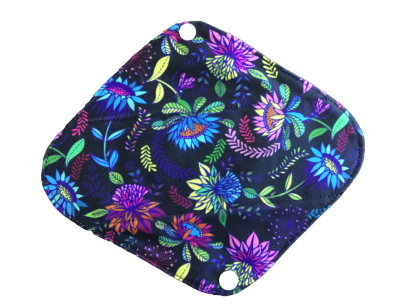 Pantyliners 8”, Purple Flowers